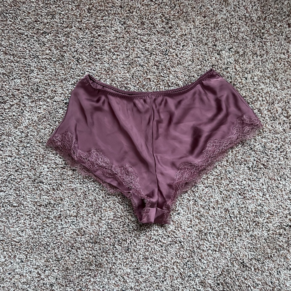Satin pajama shorts
